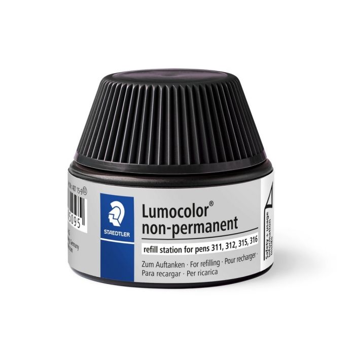 STAEDTLER Nachfülltinte Lumocolor 487 15 Non-Permanent Schwarz STAEDTLER Nachfülltinte Lumocolor 487 15 Non-Permanent Schwarz