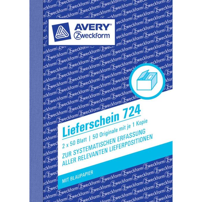 Avery Zweckform 724 Lieferschein, DIN A6, weiß Avery Zweckform 724 Lieferschein, DIN A6, weiß