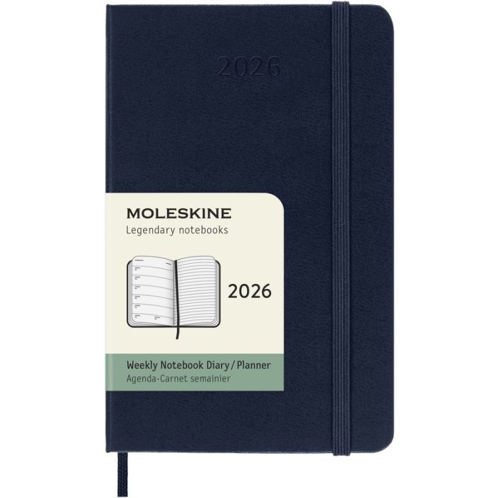 Moleskine Wochen-Notizkalender 2026 Klassik 1 Woche auf 1 Seite Pocket Hardcover