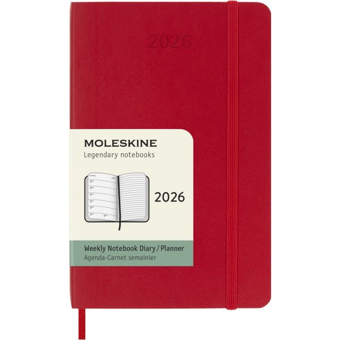 Moleskine Wochen-Notizkalender 2026 Klassik 1 Woche auf 1 Seite Pocket Softcover Moleskine Wochen-Notizkalender 2026 Klassik 1 Woche auf 1 Seite Pocket Softcover