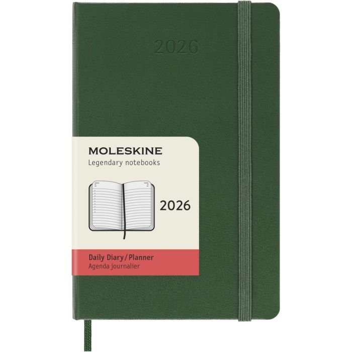 Moleskine Tageskalender 2026 Klassik 1 Tag auf 1 Seite Pocket Hardcover Moleskine Tageskalender 2026 Klassik 1 Tag auf 1 Seite Pocket Hardcover