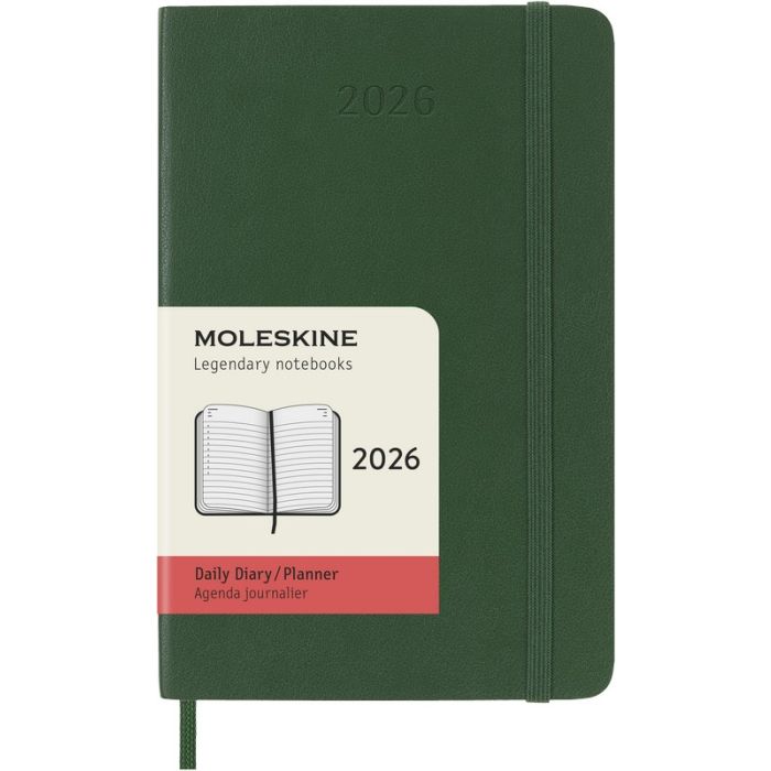 Moleskine Tageskalender 2026 Klassik 1 Tag auf 1 Seite Pocket Softcover Moleskine Tageskalender 2026 Klassik 1 Tag auf 1 Seite Pocket Softcover