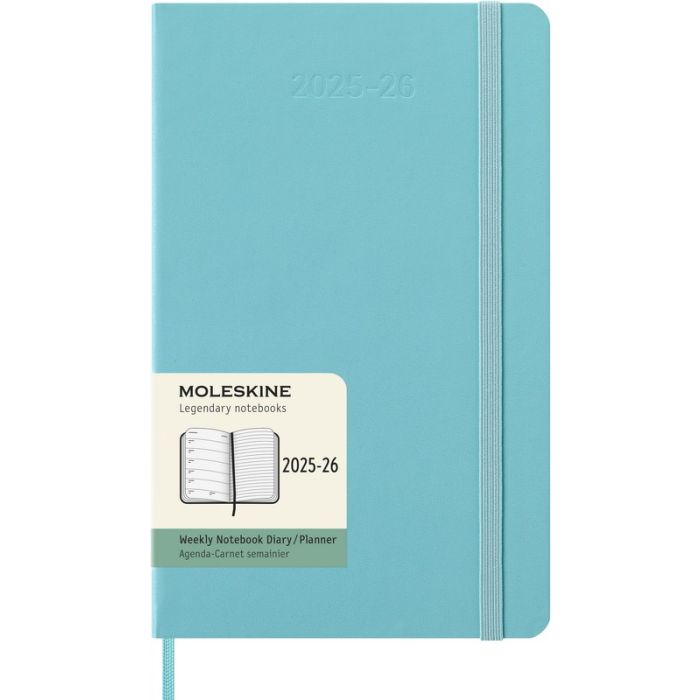 Moleskine 18 Monatskalender & Notizbuch 2026 Studienplaner 1 Woche auf 1 Seite Large Hardcover