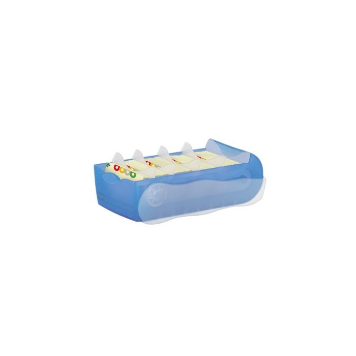 HAN Karteikasten CROCO, für: DIN A7 quer, max. 900 Karten, 12,1 x 8,5 x 24,6 cm (B x H x T), 5 Stützplatten, Polypropylen, blau-transluzent HAN Karteikasten CROCO, für: DIN A7 quer, max. 900 Karten, 12,1 x 8,5 x 24,6 cm (B x H x T), 5 Stützplatten, Polypropylen, blau-transluzent
