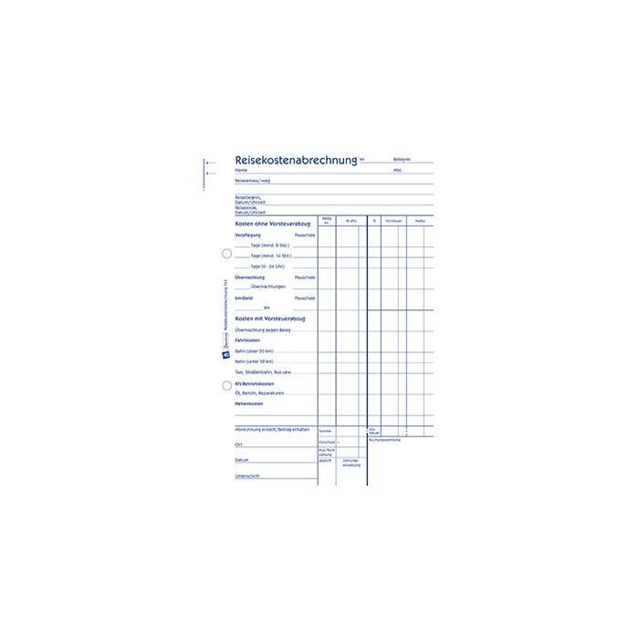 Avery Zweckform Reisekostenabrechnung DIN A5, 50 Bl. Avery Zweckform Reisekostenabrechnung DIN A5, 50 Bl.