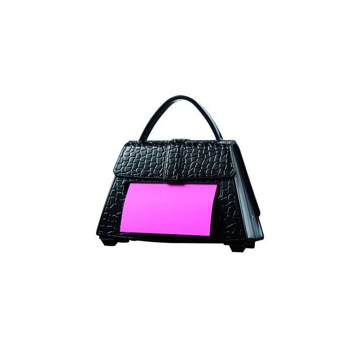 Post-it® Haftnotizspender Z-Notes, für Haftnotizen: 76 x 76 mm (B x H), gefüllt, Kunststoff, schwarz