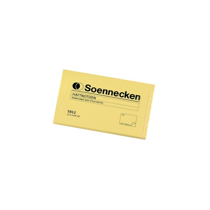 Soennecken Haftnotiz 127 x 76 mm (B x H), gelb, 100 Bl. Soennecken Haftnotiz 127 x 76 mm (B x H), gelb, 100 Bl.