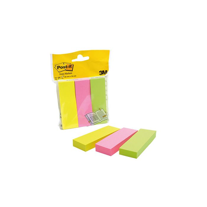 Post-it® Haftstreifen Page Marker, Papier, neongelb, neonpink, neongrün, 100 Bl./Block, 3 Block/Pack. Post-it® Haftstreifen Page Marker, Papier, neongelb, neonpink, neongrün, 100 Bl./Block, 3 Block/Pack.