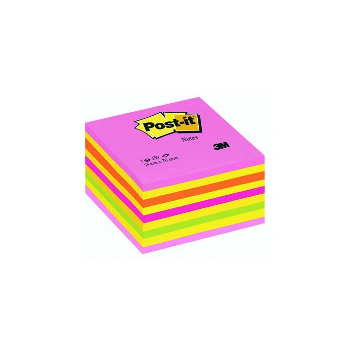 Post-it® Haftnotizwürfel 76 x 45 x 76 mm (B x H x T), neonpink, 450 Bl. Post-it® Haftnotizwürfel 76 x 45 x 76 mm (B x H x T), neonpink, 450 Bl.