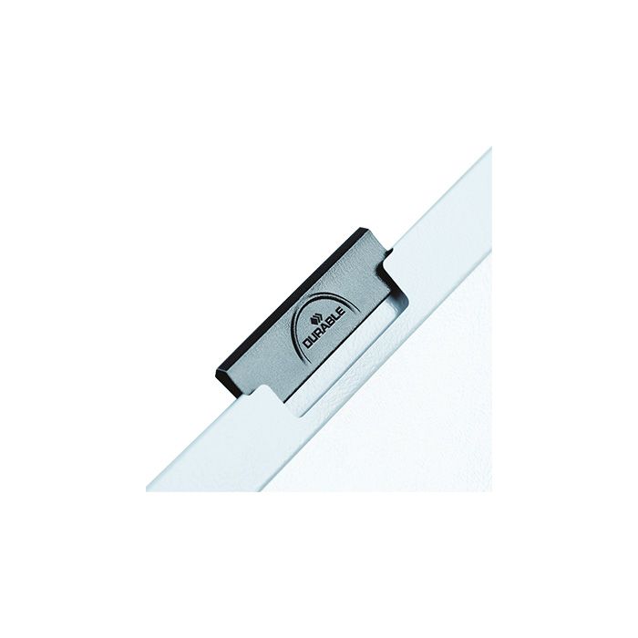 DURABLE Klemmmappe DURACLIP® 60, für: DIN A4, Kapazität: max. 60 Bl., Hartfolie, weiß, Klemme: schwarz DURABLE Klemmmappe DURACLIP® 60, für: DIN A4, Kapazität: max. 60 Bl., Hartfolie, weiß, Klemme: schwarz