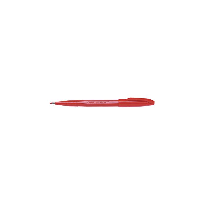 Pentel Feinschreiber Sign Pen S520, ca. 0,8-2 mm, Schreibfarbe: rot, dokumentenecht