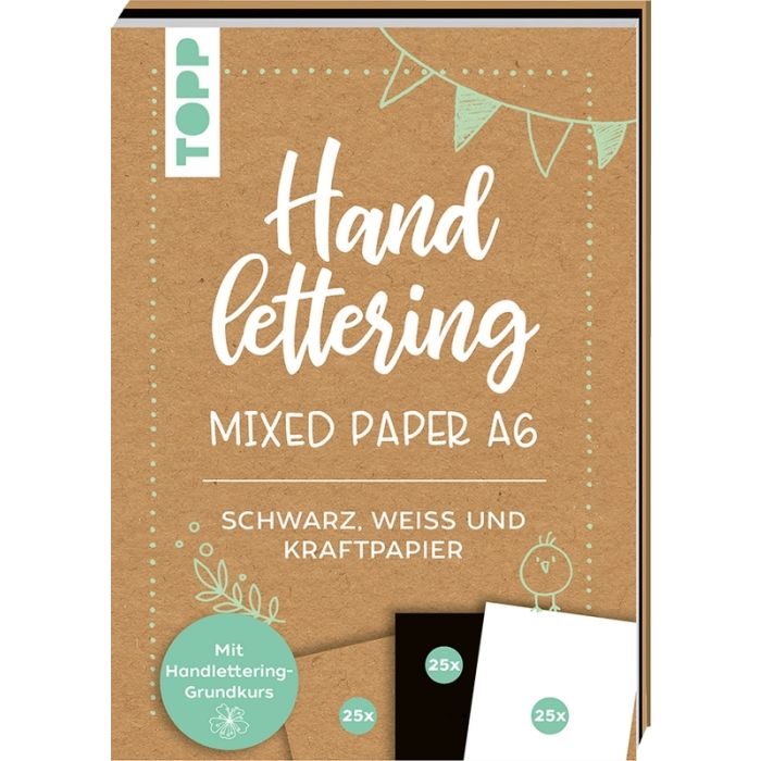 TOPP Kreativpaper: Handlettering Mixed Paper Block A6 TOPP Kreativpaper: Handlettering Mixed Paper Block A6