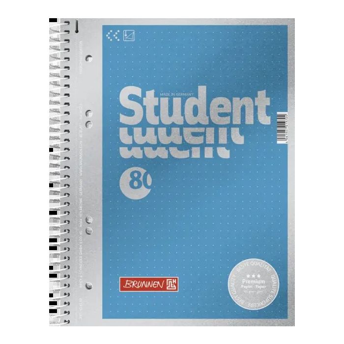 Brunnen Collegeblock Premium Student A5 punktkariert 80 Blatt Brunnen Collegeblock Premium Student A5 punktkariert 80 Blatt