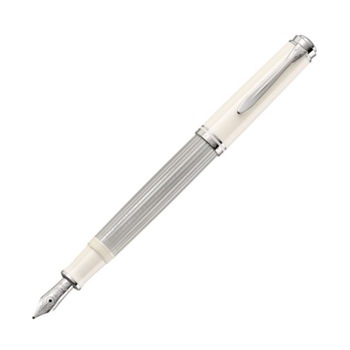 Pelikan Füllfederhalter Souverän M405 Silber-Weiß M