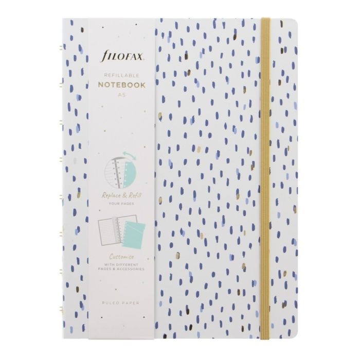 Filofax Notebook A5 Indigo Rain verpackt Filofax Notebook A5 Indigo Rain verpackt