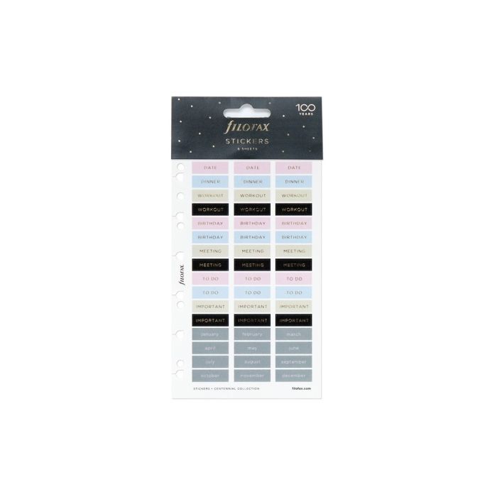 Filofax Planning Stickers - Centennial Edition Verpackt Filofax Planning Stickers - Centennial Edition Verpackt