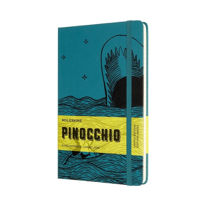 Moleskine Notizbuch Pinocchio Large Hardcover der Hundsfisch, liniert - Limited Edition