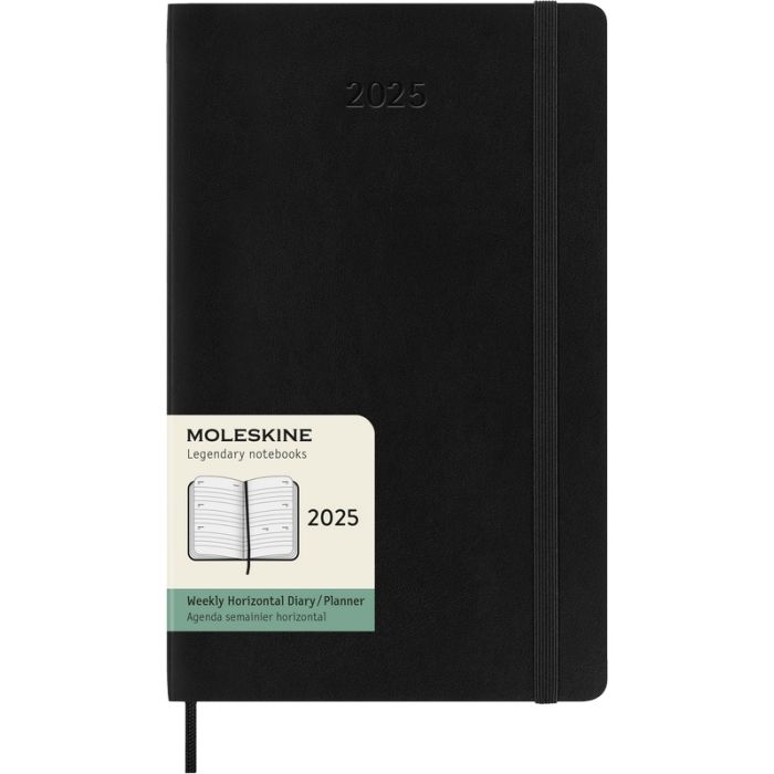 Moleskine Wochenkalender 2025 Klassik 1 Woche auf 2 Seiten horizontal Large Softcover