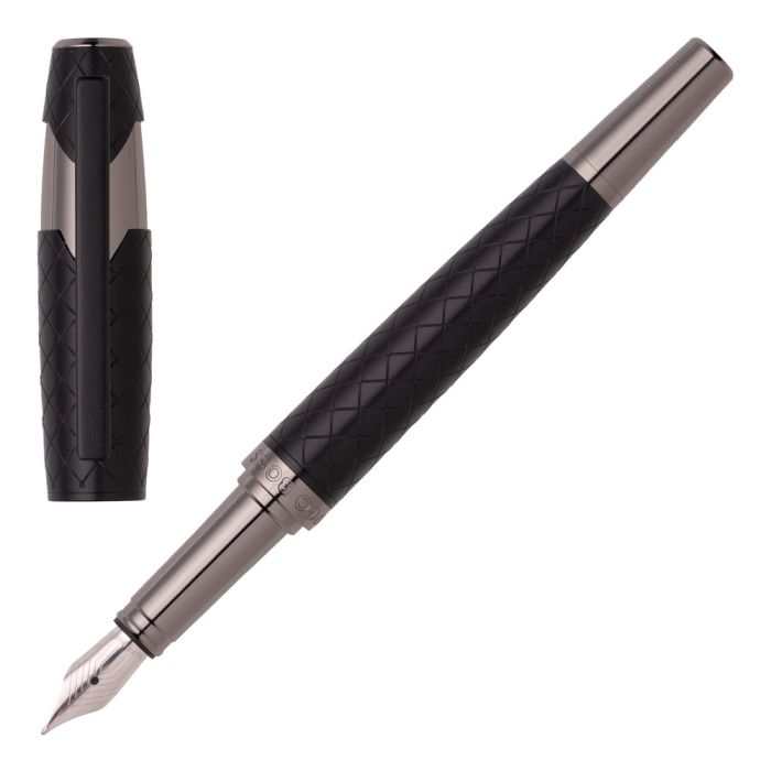 Hugo Boss Füllfederhalter Chevron Black M Hugo Boss Füllfederhalter Chevron Black M