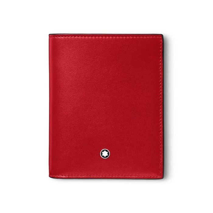 Montblanc Meisterstück Brieftasche Compact 6cc Coral Frontansicht Montblanc Meisterstück Brieftasche Compact 6cc Coral Frontansicht