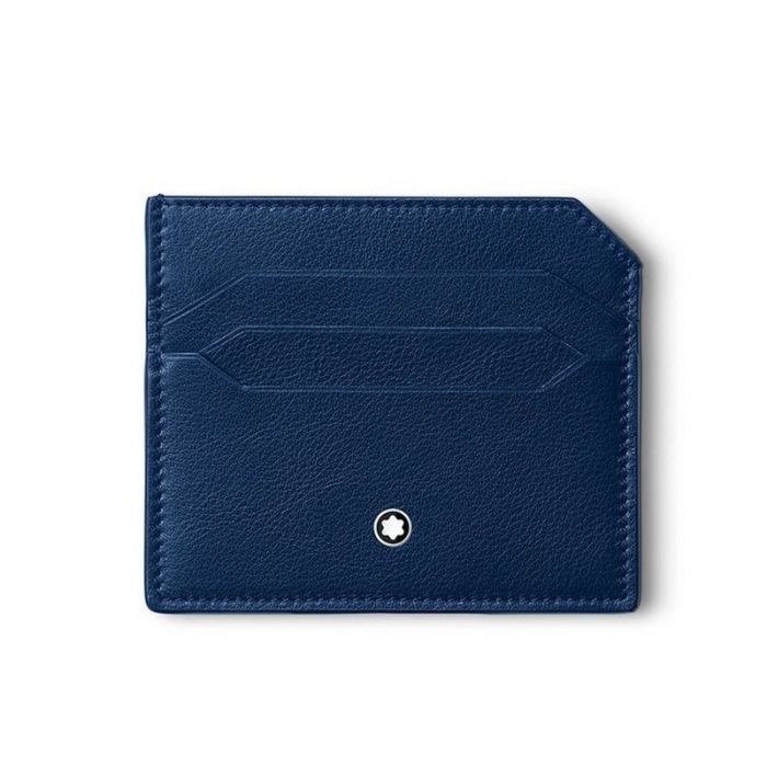 Montblanc Meisterstück Selection Soft Kartenetui 6cc Kobalt Frontansicht Montblanc Meisterstück Selection Soft Kartenetui 6cc Kobalt Frontansicht
