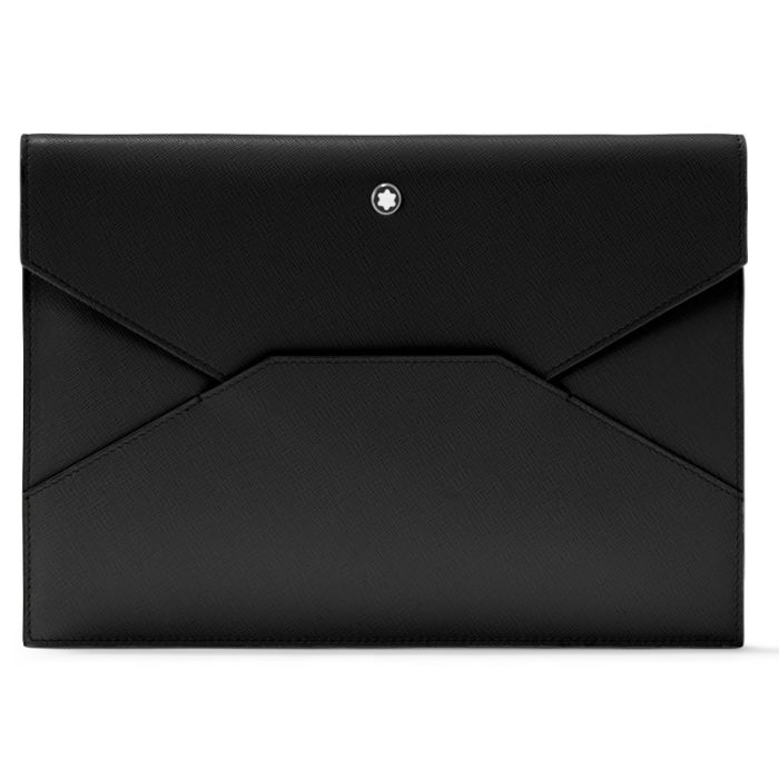 Montblanc Sartorial Envelope Tasche Schwarz Frontansicht Montblanc Sartorial Envelope Tasche Schwarz Frontansicht