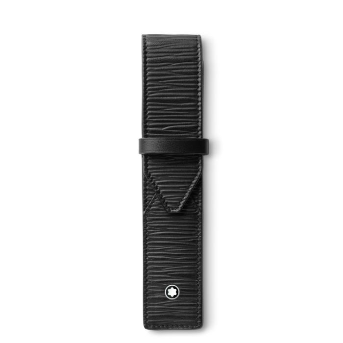 Montblanc Meisterstück 4810 Etui für ein Schreibgerät schwarz Frontansicht Montblanc Meisterstück 4810 Etui für ein Schreibgerät schwarz Frontansicht