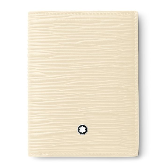 Montblanc Meisterstück 4810 Brieftasche Mini 4cc Ivory Frontansicht Montblanc Meisterstück 4810 Brieftasche Mini 4cc Ivory Frontansicht