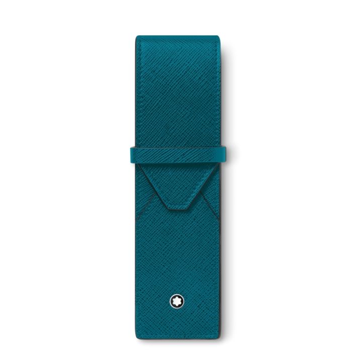 Montblanc Sartorial Etui für zwei Schreibgeräte Fern Blue Montblanc Sartorial Etui für zwei Schreibgeräte Fern Blue