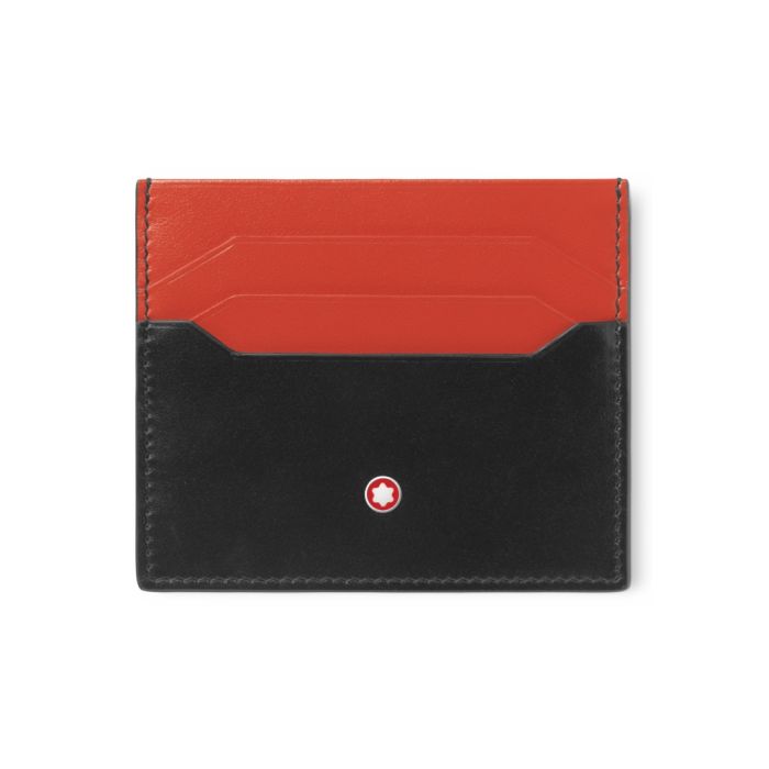 Montblanc Meisterstück Capsule Kartenetui 6cc Schwarz/Coral Montblanc Meisterstück Capsule Kartenetui 6cc Schwarz/Coral