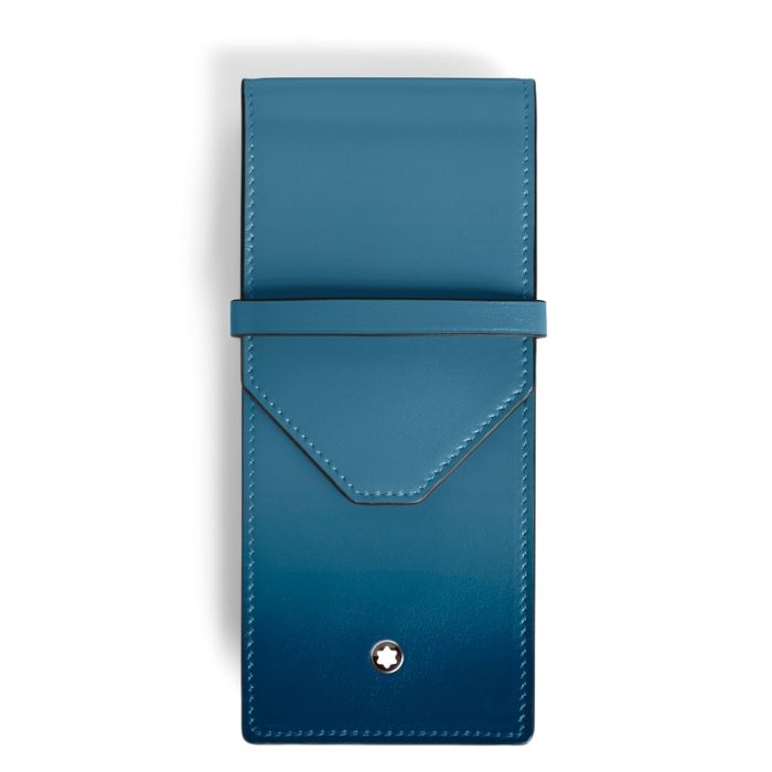Montblanc Meisterstück Sfumato Etui für drei Schreibgeräte Smoky Blue Montblanc Meisterstück Sfumato Etui für drei Schreibgeräte Smoky Blue