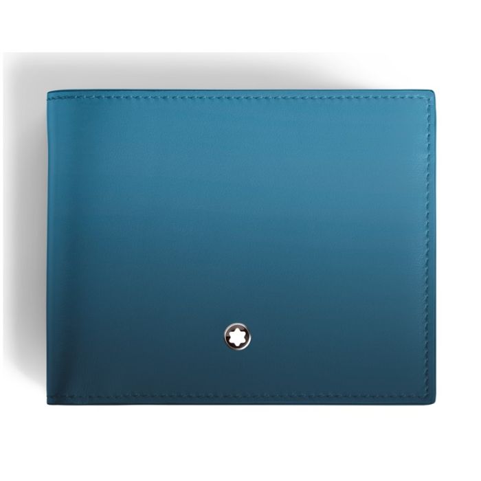 Montblanc Meisterstück Sfumato Brieftasche 6cc Smoky Blue Montblanc Meisterstück Sfumato Brieftasche 6cc Smoky Blue