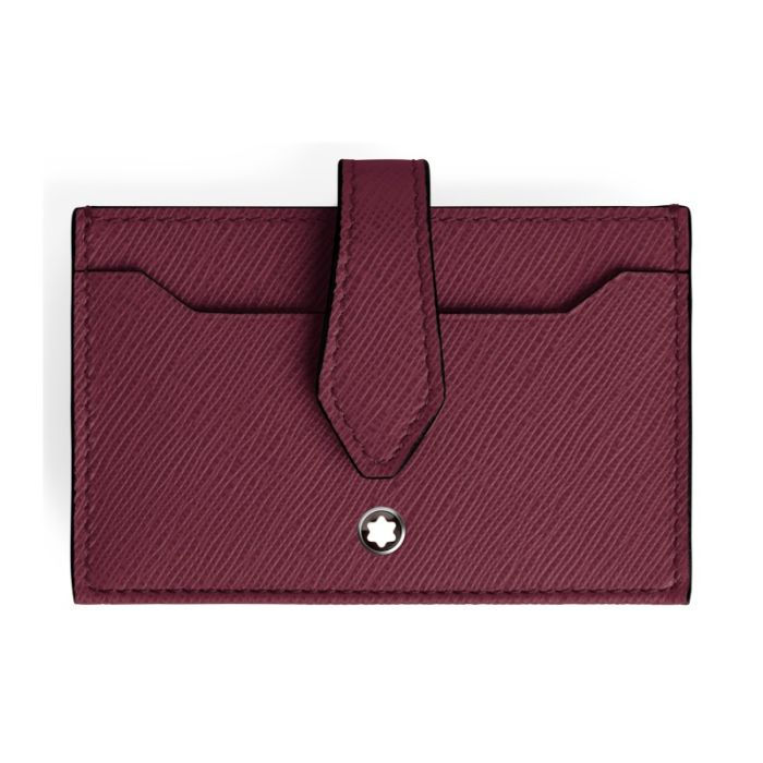 Montblanc Sartorial Kartenetui mit Lasche 5cc Cassis Montblanc Sartorial Kartenetui mit Lasche 5cc Cassis