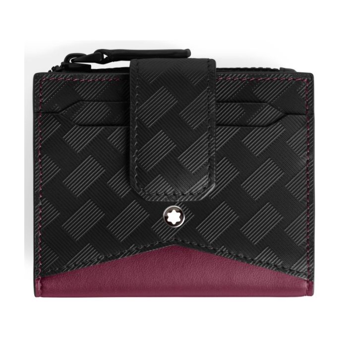 Montblanc Extreme 3.0 Brieftasche Mini 6cc Schwarz/Cassis Montblanc Extreme 3.0 Brieftasche Mini 6cc Schwarz/Cassis