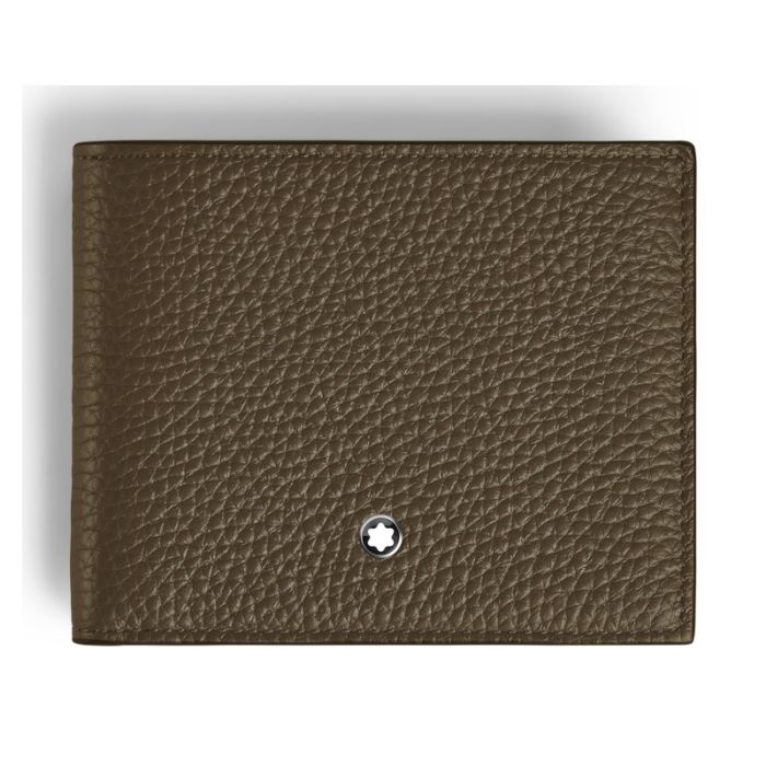 Montblanc Grain Brieftasche 4cc mit Münzfach Khaki Montblanc Grain Brieftasche 4cc mit Münzfach Khaki