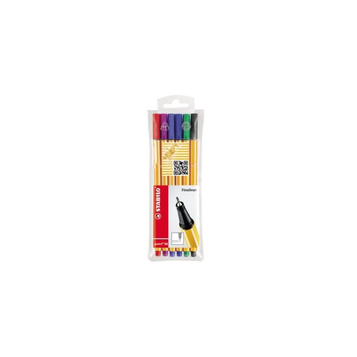 STABILO Fineliner Point 88 6er Etui STABILO Fineliner Point 88 6er Etui