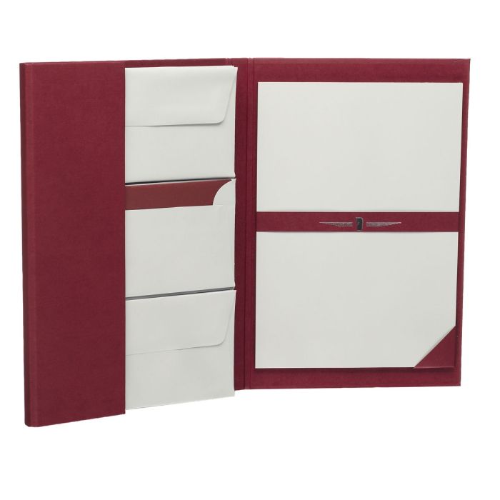 Rössler Papier Briefpapiermappe A4 Edles Schreiben Paper Royal, Rot
