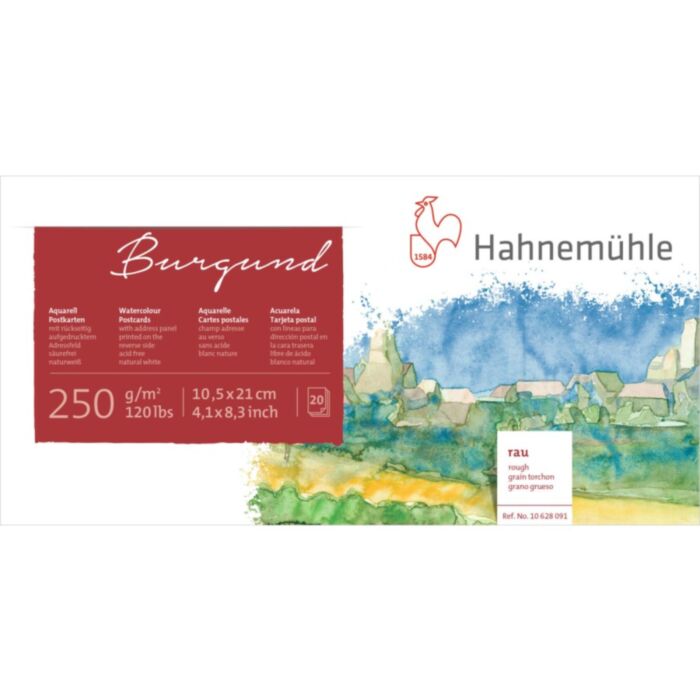 Hahnemühle Aquarell Postkartenblock Burgund 10,5 x 21 cm Hahnemühle Aquarell Postkartenblock Burgund 10,5 x 21 cm