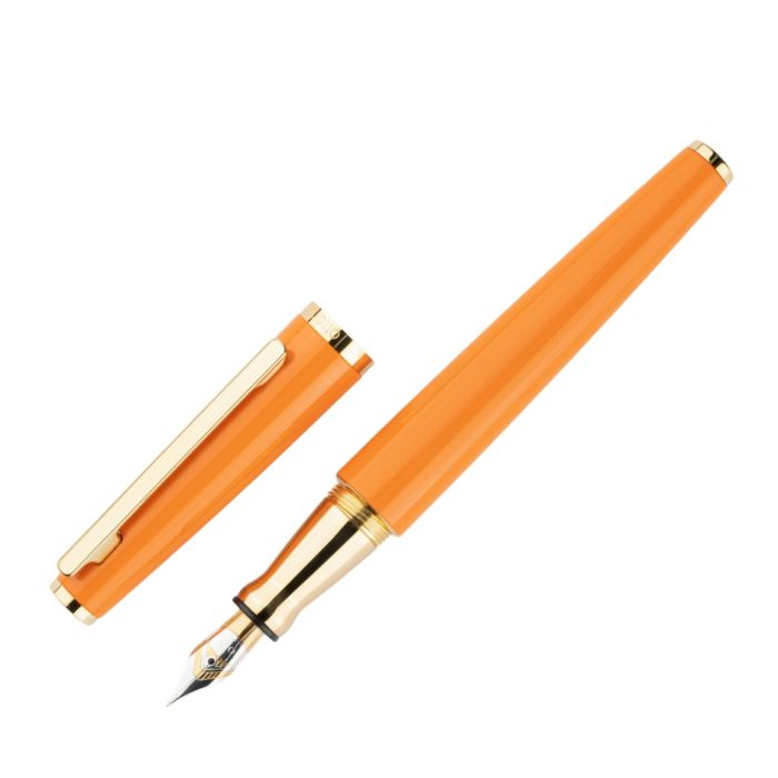 Otto Hutt Füllfederhalter Design 06 Glanzlack Stahlfeder Orange