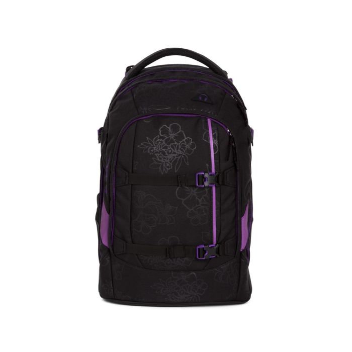satch Schulrucksack pack Purple Hibiscus vorne satch Schulrucksack pack Purple Hibiscus vorne