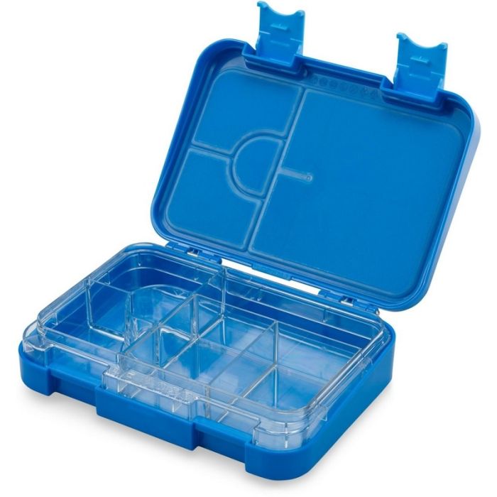 Schmatzfatz Junior Lunchbox geöffnet blau