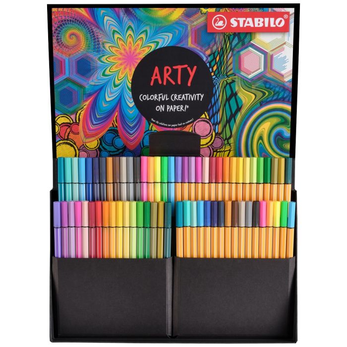 STABILO Stifteset ARTY Premium-Filzstift Pen 68 und Fineliner point 88 im 68er Kartonetui