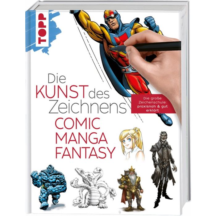 TOPP Kreativbuch: Die Kunst des Zeichnens - Comic, Manga, Fantasy