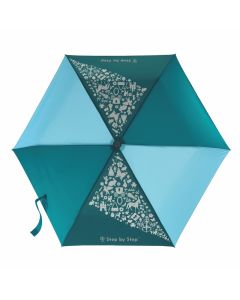 Step by Step Regenschirm Blau Magic Rain Effect