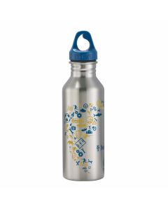 Step by Step Trinkflasche Edelstahl Isoliert Blue and Yellow