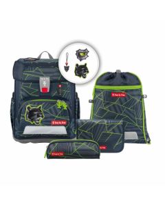 Step by Step Schulranzen-Set Cloud Dark Cat Chiko 5 teilig