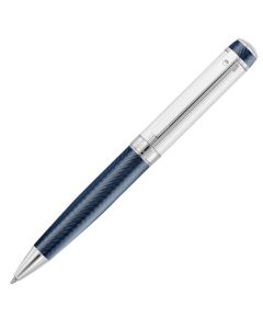 Waldmann Kugelschreiber Grandeur Guillochiertes Nadelstreifen-Dekor ozeanblau