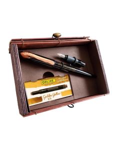 Online Kalligrafie-Set Air Best Writer Black Rose inkl. Tintenpatronen in Bamboo-Geschenkbox