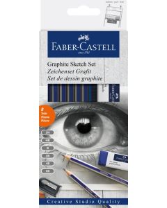 Faber-Castell Bleistift Goldfaber Zeichenset Graphit 8tlg.