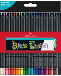 Faber-Castell Buntstifte Black Edition im Kartonetui 24 Stk.